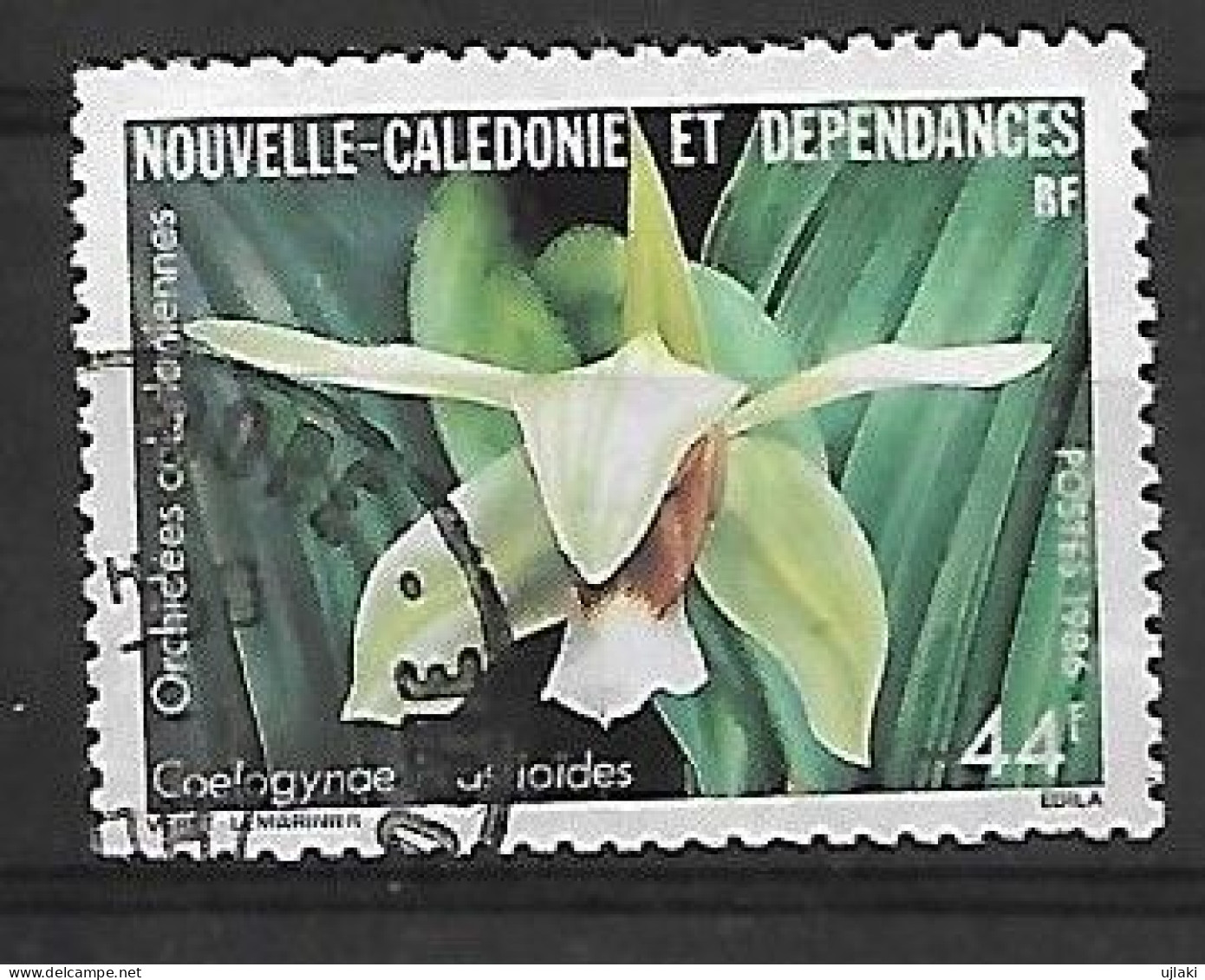 NOUVELLE CALEDONIE:Flore:Orchidées Calédoniennes Multicolores    N°520  Année:1986. - Gebruikt