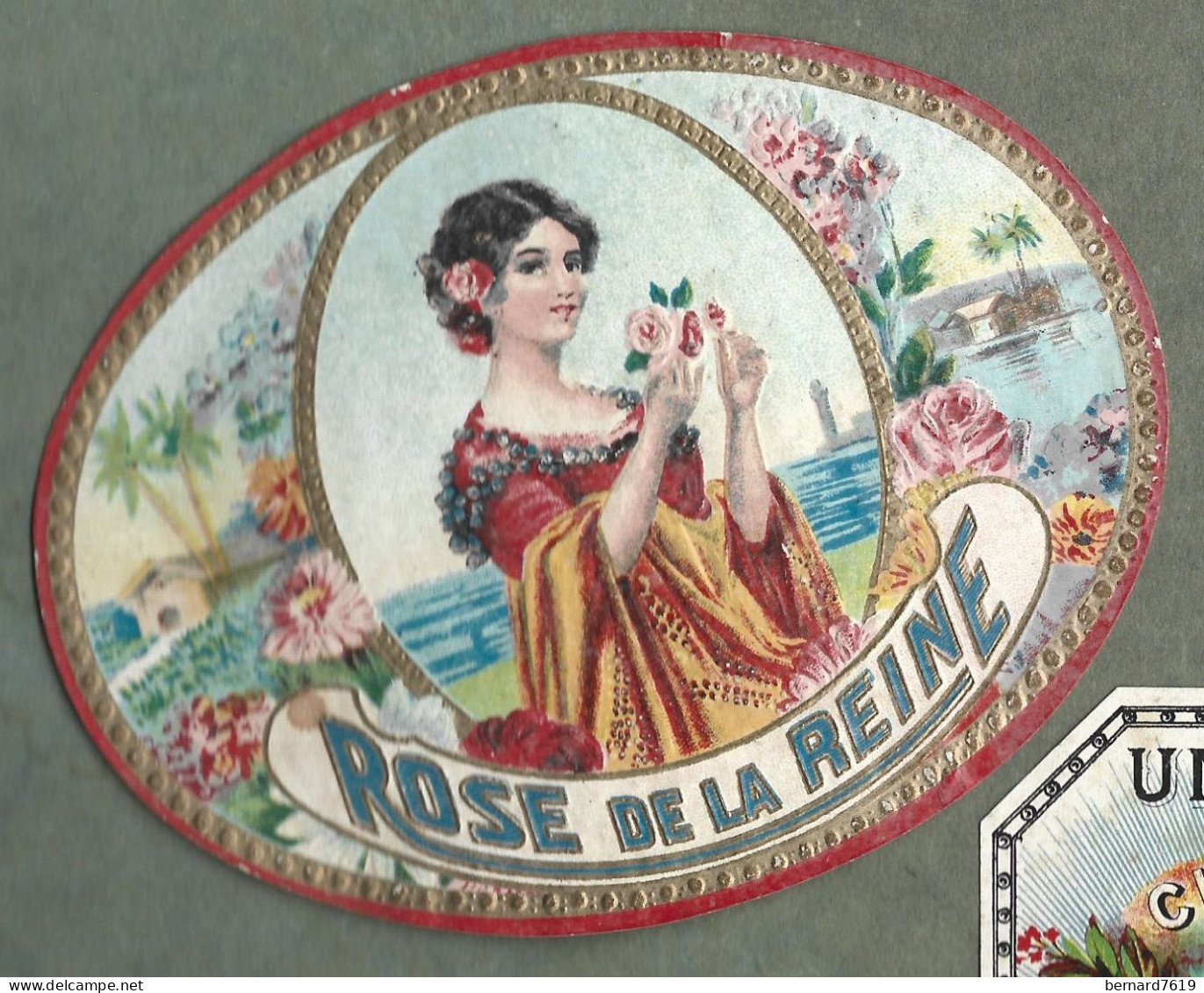 Publicite   Cigare - Tabac  - Rose De La Reine   -  Vers 1880 -1900 - Avec Relief - Autres & Non Classés