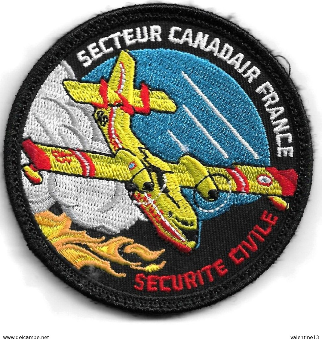 Ecusson Tissu SECURITE CIVILE SECTEUR CANADAIR FRANCE - Pompiers