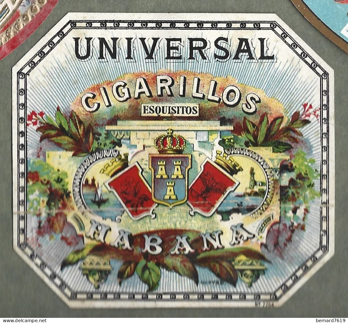 Publicite   Cigare - Tabac  - Universal  Cigarillos   Habana   -  Vers 1880 -1900 - - Otros & Sin Clasificación