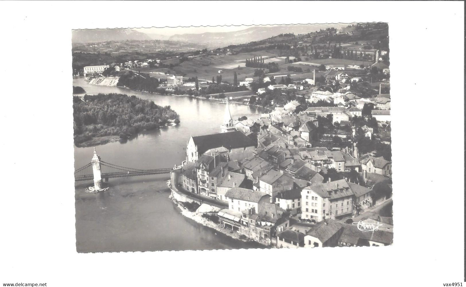 SEYSSEL      VUE    AERIENNE LE PONT SUR LE RHONE              ///             A SAISIR    ///// - Seyssel