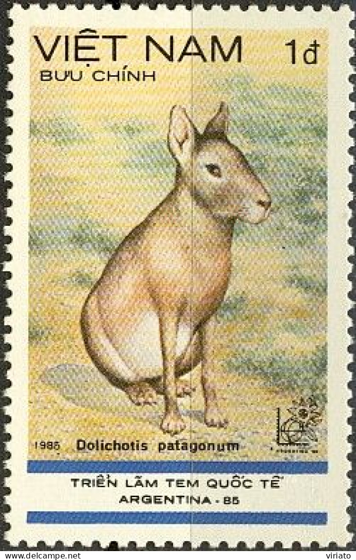 Vietnam 1985 (MNH) (Mi 1581) - Patagonian Mara (Dolichotis Patagonum) - Roedores