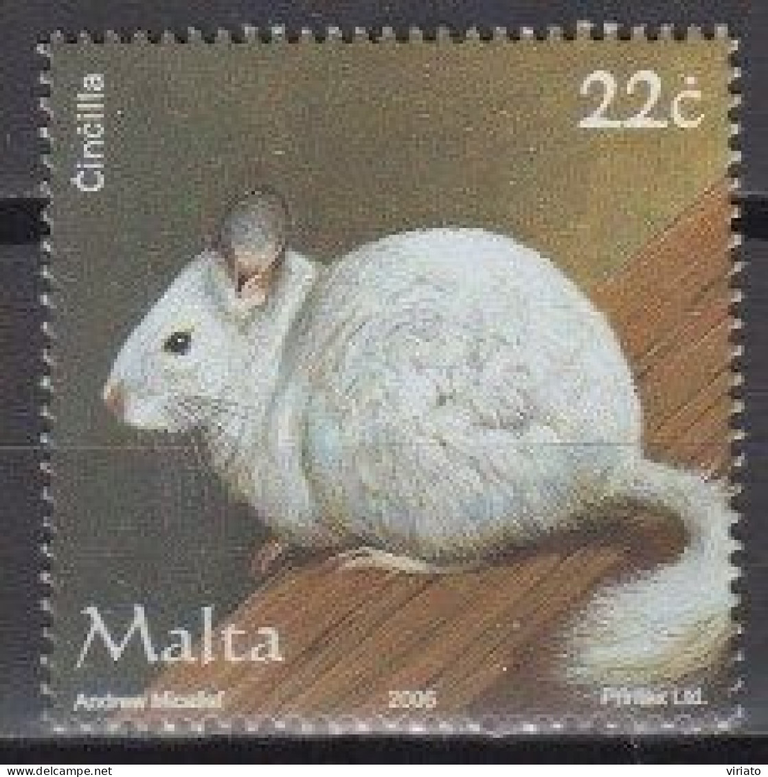 Malta 2006 (MNH) (Mi 1443) -  Chinchilla (Chinchilla Sp.) - Rongeurs