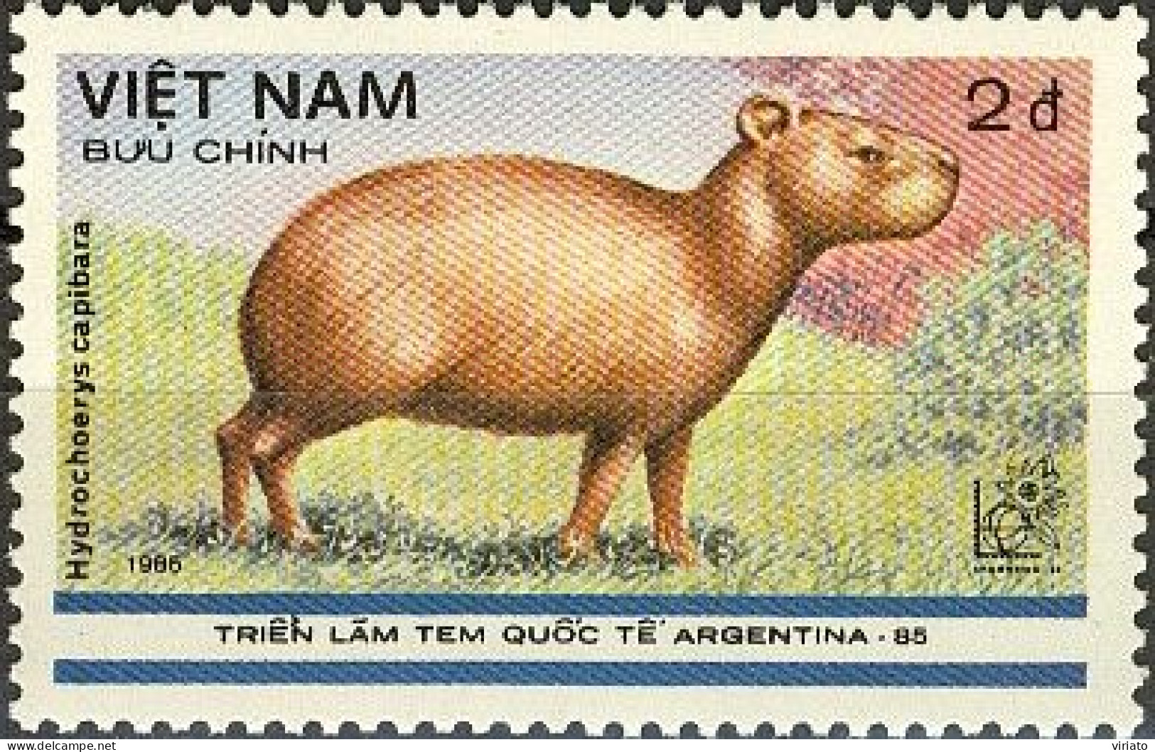 Vietnam 1985 (MNH) (Mi 1582) - Capybara (Hydrochoerus Hydrochaeris) - Roedores