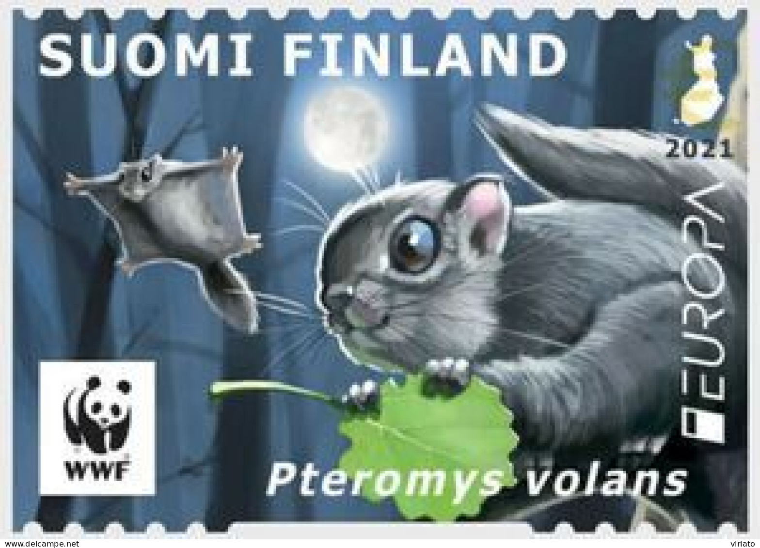 Fiinland 2021 (MNH) (Mi 2745) - Siberian Flying Squirrel (Pteromys Volans) - Roedores