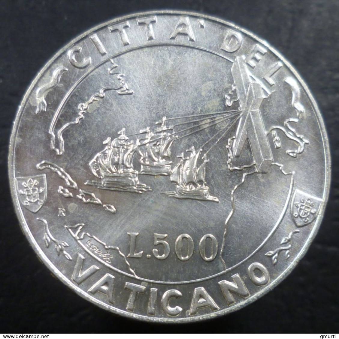 Vaticano - 500 Lire 1992 - Scoperta E Evangelizzazione Dell'America - Gig. 321 - KM# 235 - Vatican