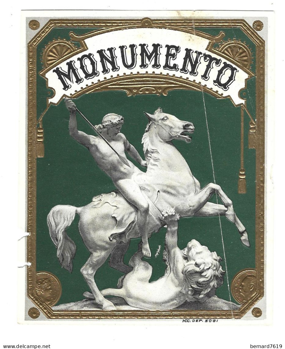 Publicite   Cigare - Tabac  - Monumento   - Vers 1880 -1900 -- Avec Relief - Altri & Non Classificati