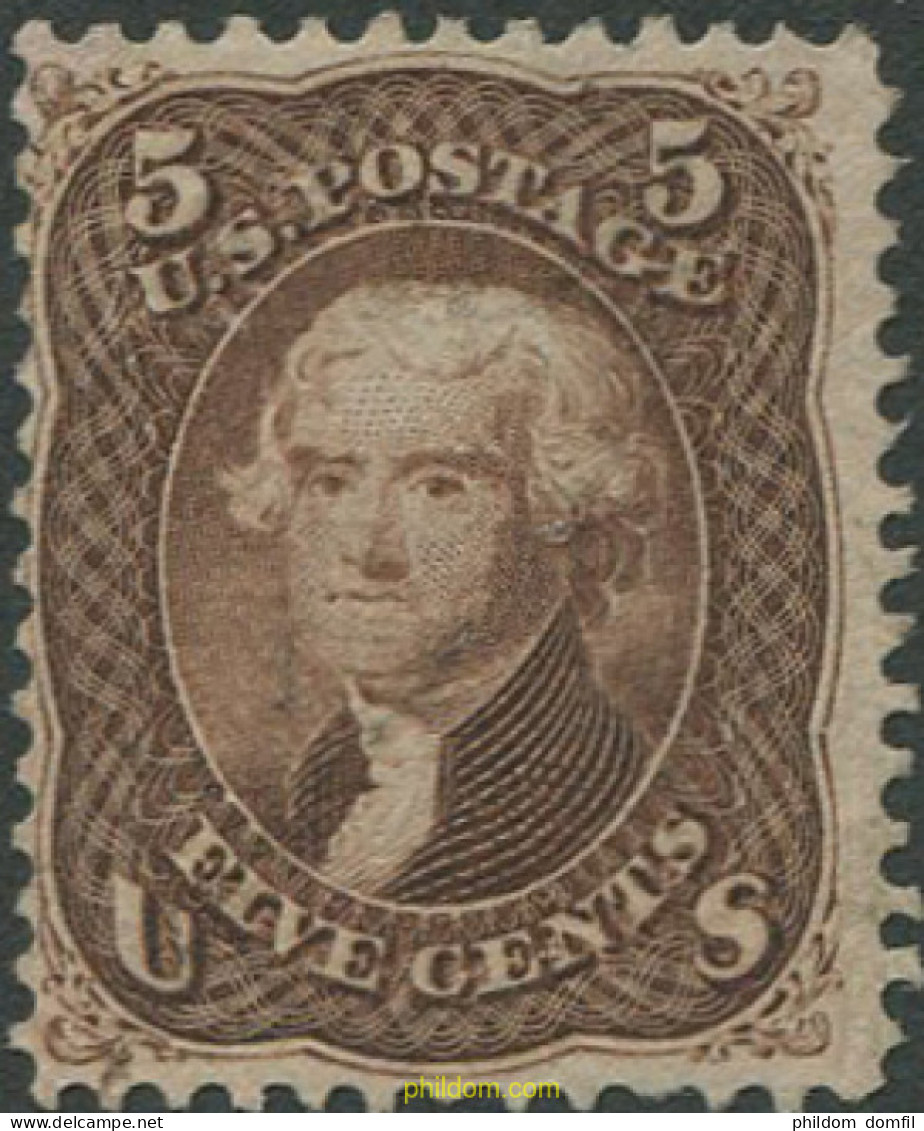 689527 USED ESTADOS UNIDOS 1861 U.S. EN LAS ESQUINAS INFERIORES - Unused Stamps