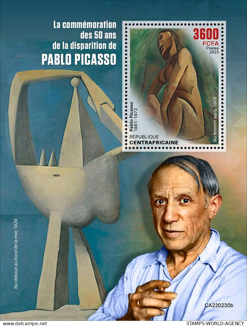 2023-02 - CENTRAL AFRICAN-  PABLO PICASSO         1V  MNH** - Picasso