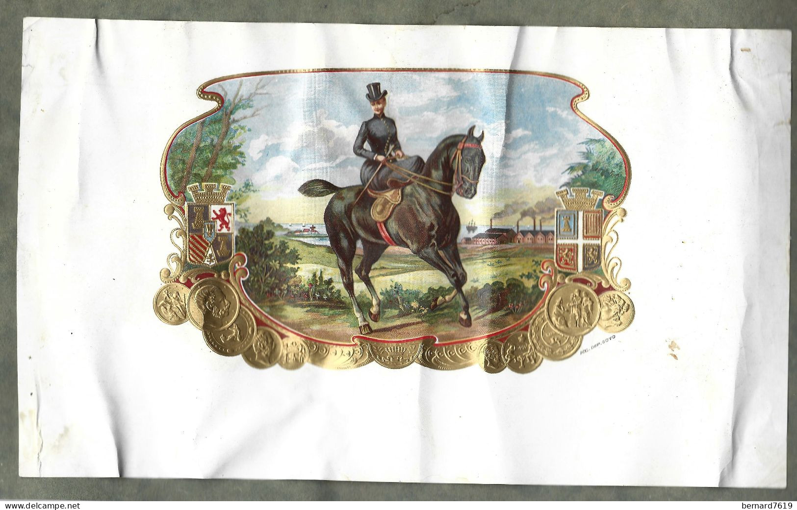 Publicite   Cigare - Tabac  -  Princesse - Cavaliere -  Vers 1880 -1900 -   Format 15 Sur 26 Cm - Andere & Zonder Classificatie