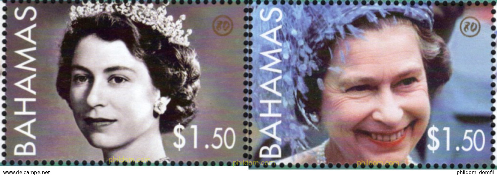 690269 MNH BAHAMAS 2006 80 AÑOS DE ISABEL II - Bahamas (1973-...)