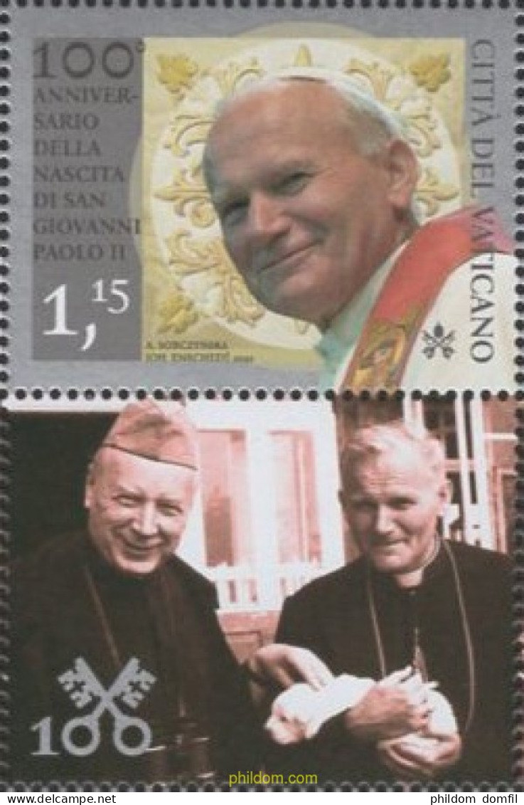 690158 MNH VATICANO 2020 CENTENARIO DEL NACIMIENTO DEL SANTO PAPA JUAN PABLO II - Neufs