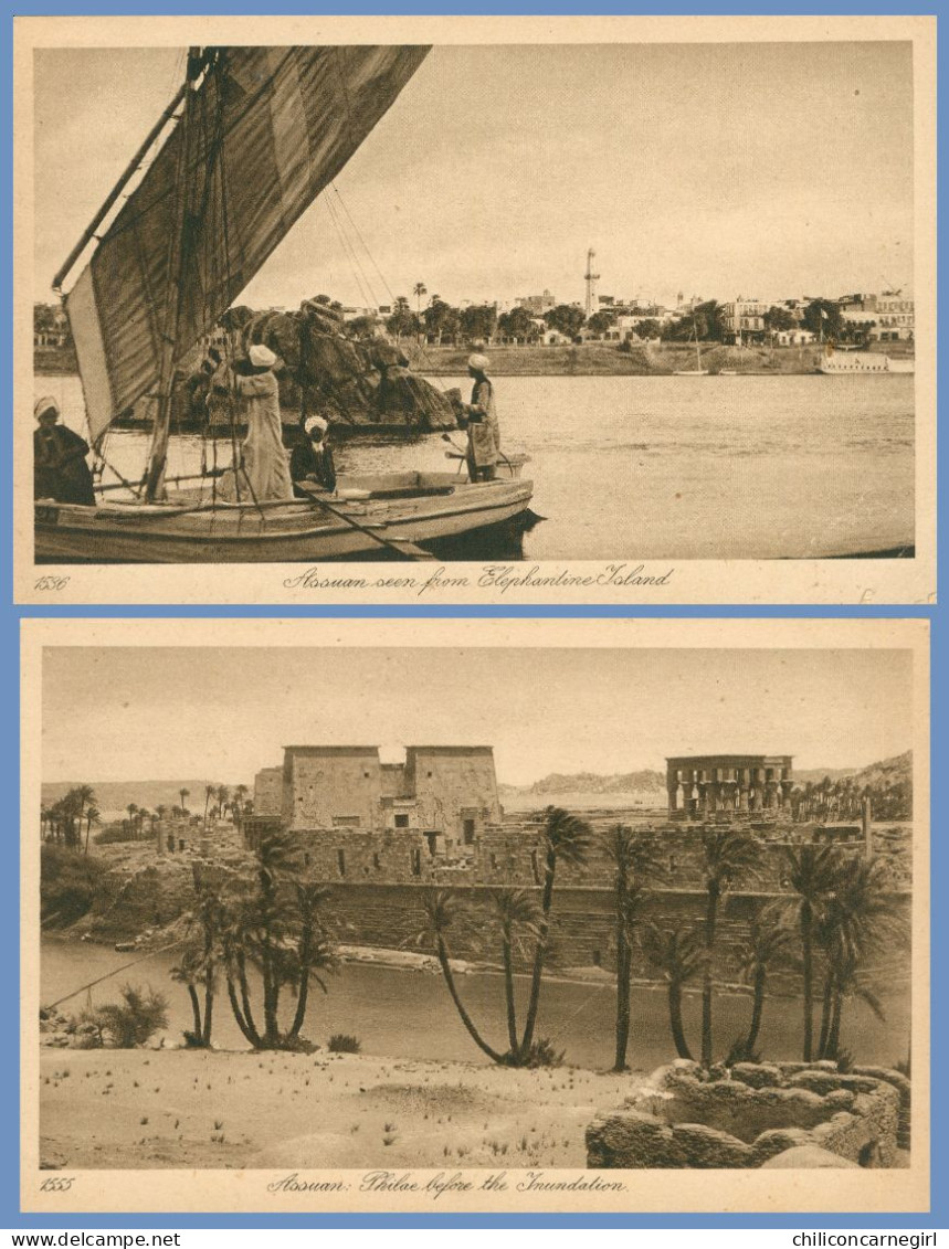 * 2 Cp - EGYPT - ASSUAN - ASSOUAN - Seen From Elephantine Island - Philae Before The Inundation - Edit. LEHNERT LANDROCK - Asuán