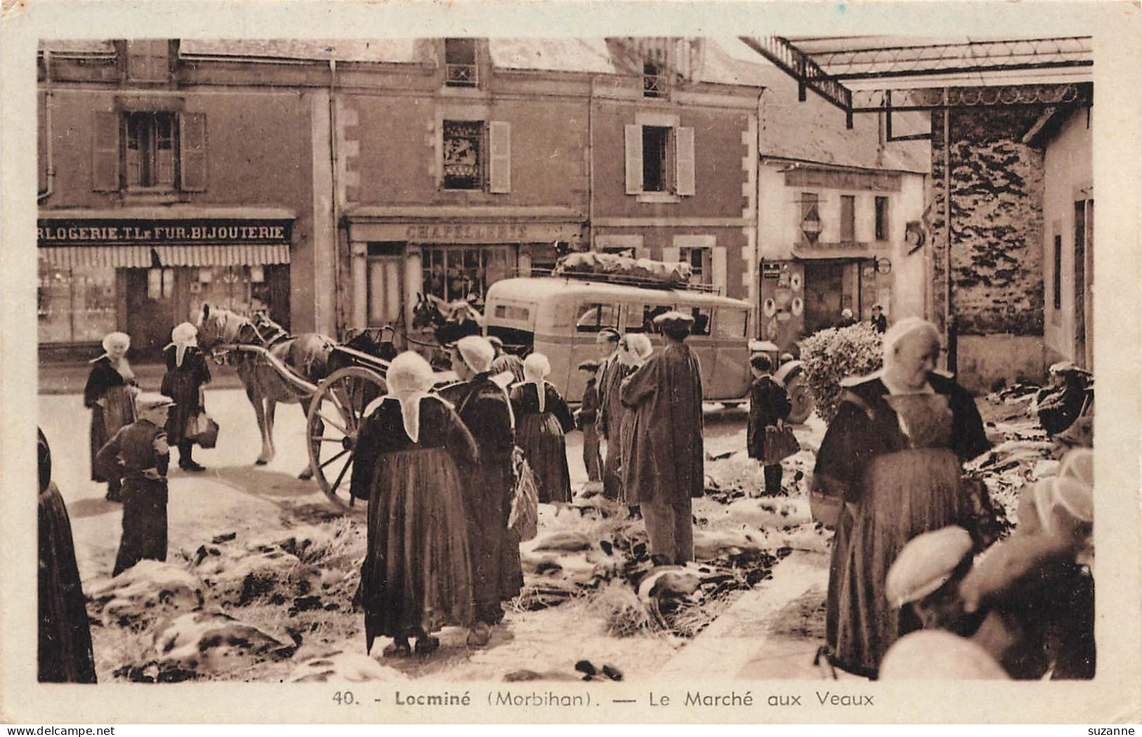 LOCMINÉ - Le Marché Aux Veaux - N°40 J. NOZAIS - Locmine