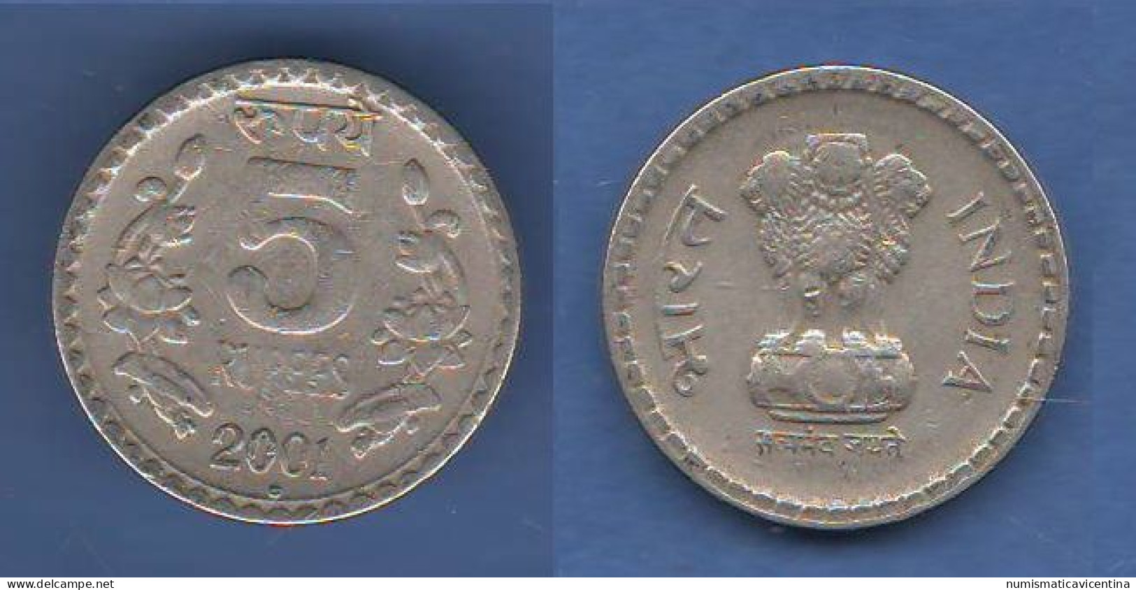 India Indie 5 Rupees 2001 Mintmark "°"  Noida - Inde