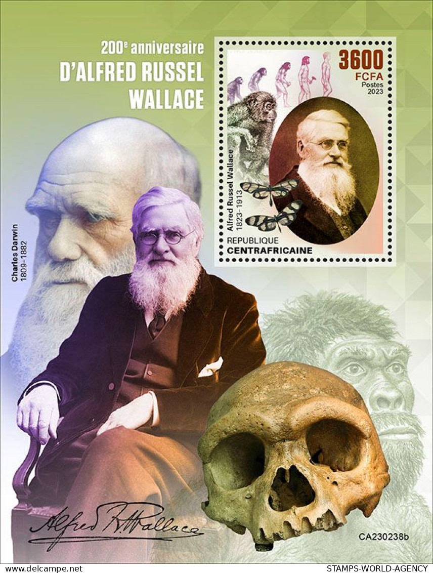 2023-02 - CENTRAL AFRICAN- ALFRED RUSSEL WALLACE         1V  MNH** - Nature