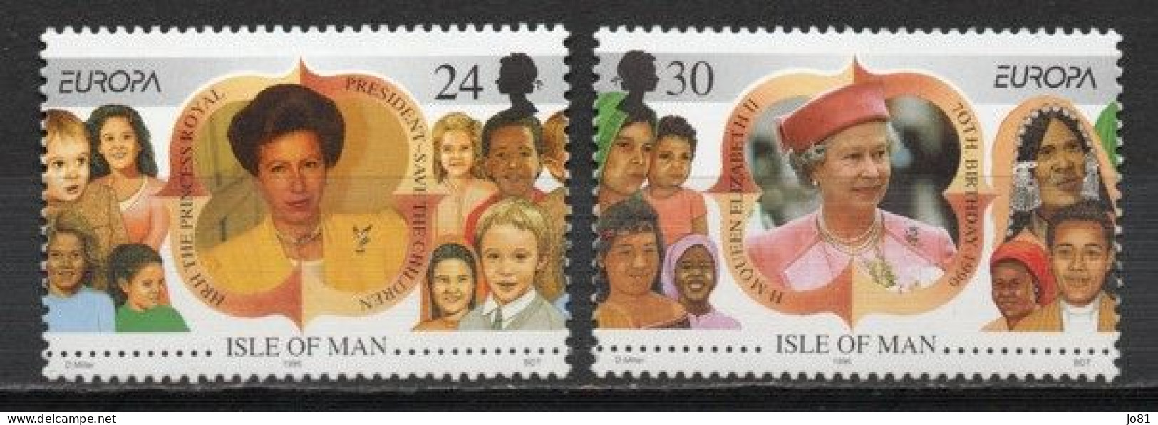 Man YT 712-713 Neuf Sans Charnière XX MNH Europa 1996 - Man (Ile De)