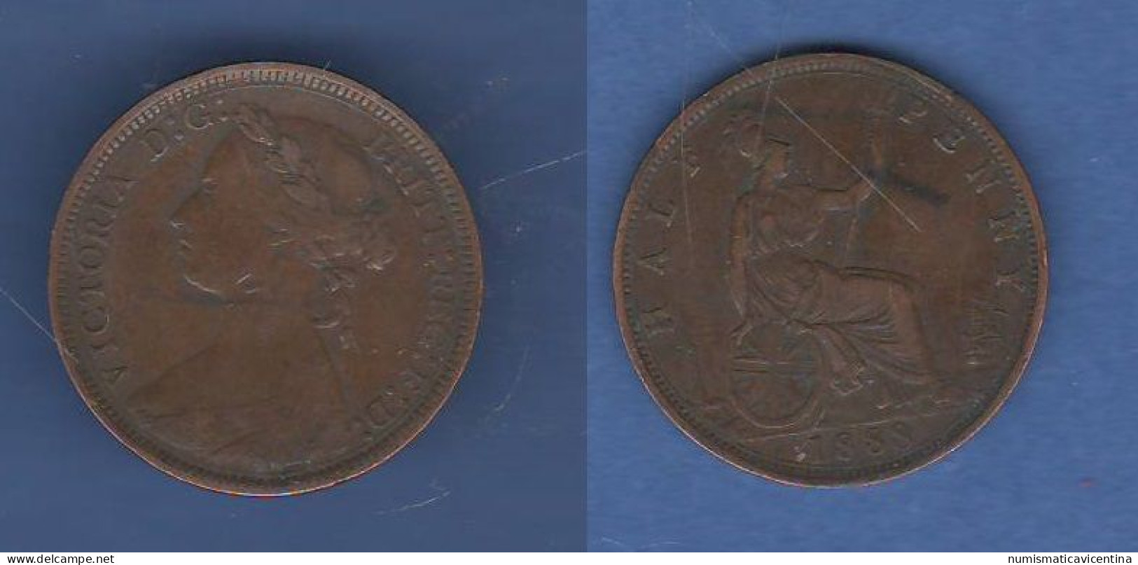 Bretagne Half PENNY 1888 Britain Victoria Queen Regno Unito 1/2 Penny 1888 - C. 1/2 Penny