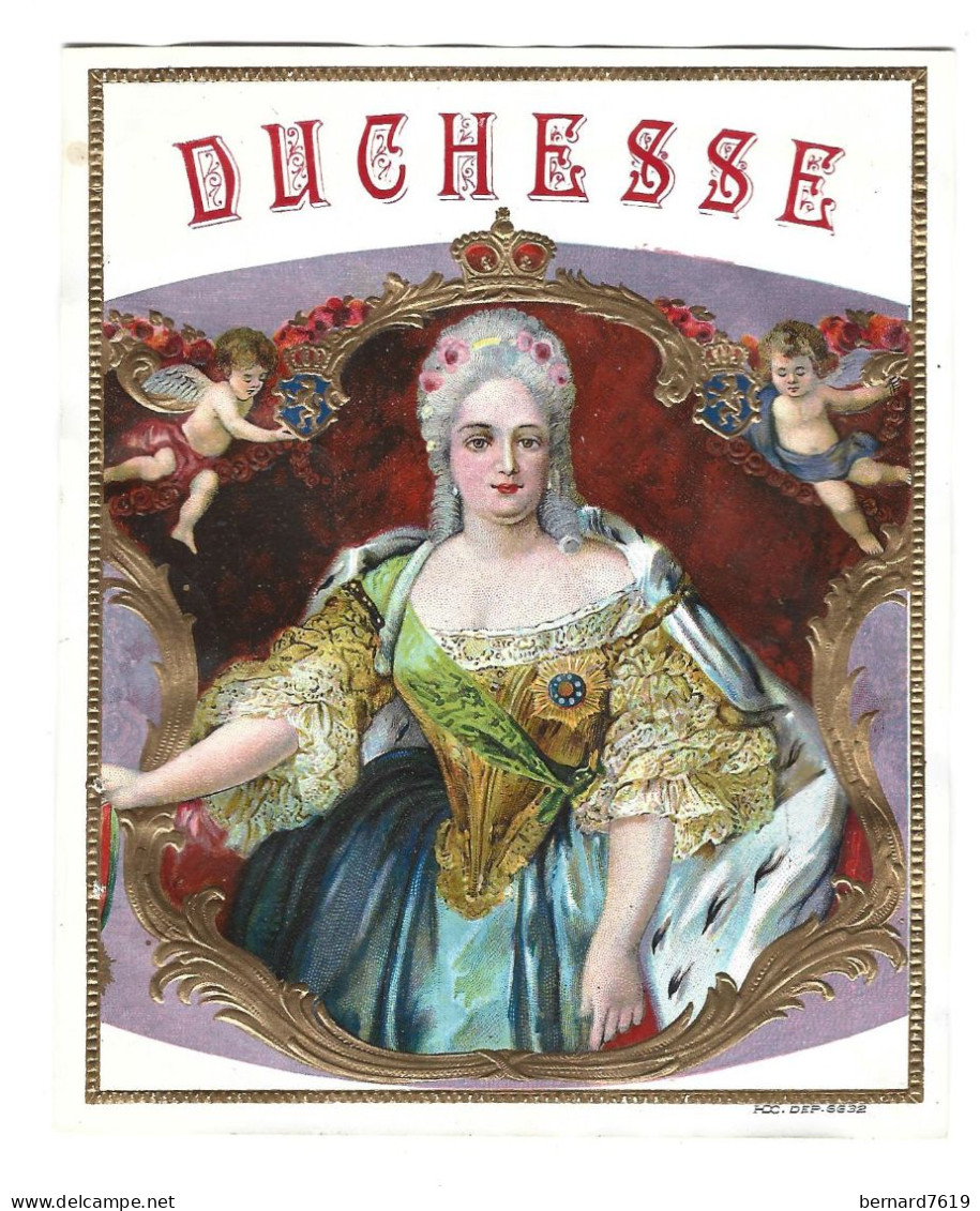 Publicite   Cigare - Tabac    - Duchesse -  Vers 1880 -1900 -  Avec Relief - Andere & Zonder Classificatie