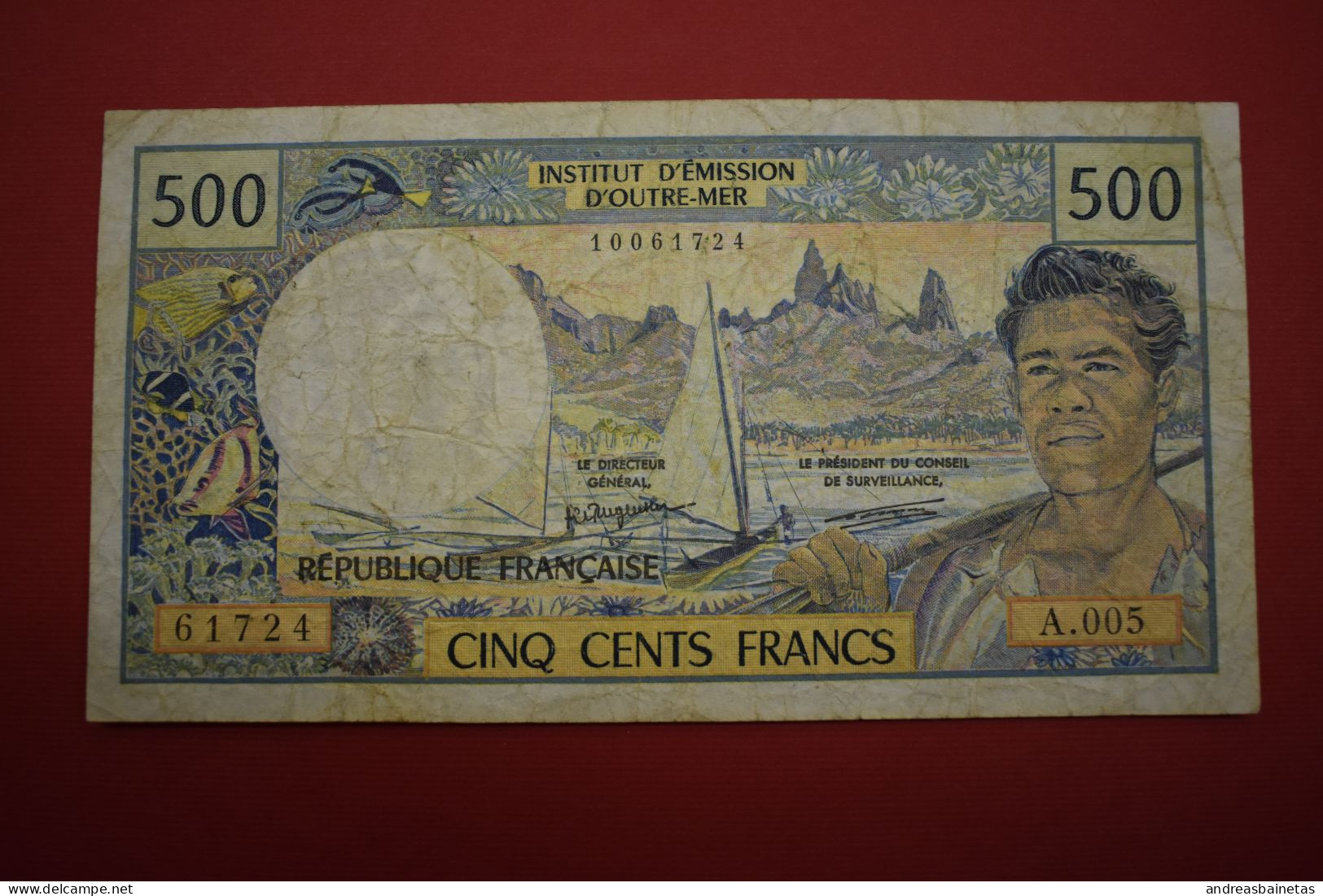 Banknotes France Overseas 500 Francs - Territoires Français Du Pacifique (1992-...)