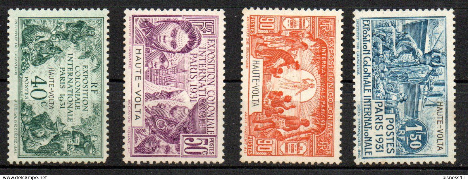 Col40 Colonie Haute Volta 1931 Expo Coloniale N° 66 à 69 Neuf XX MNH Luxe Cote : 36,00€ - Unused Stamps