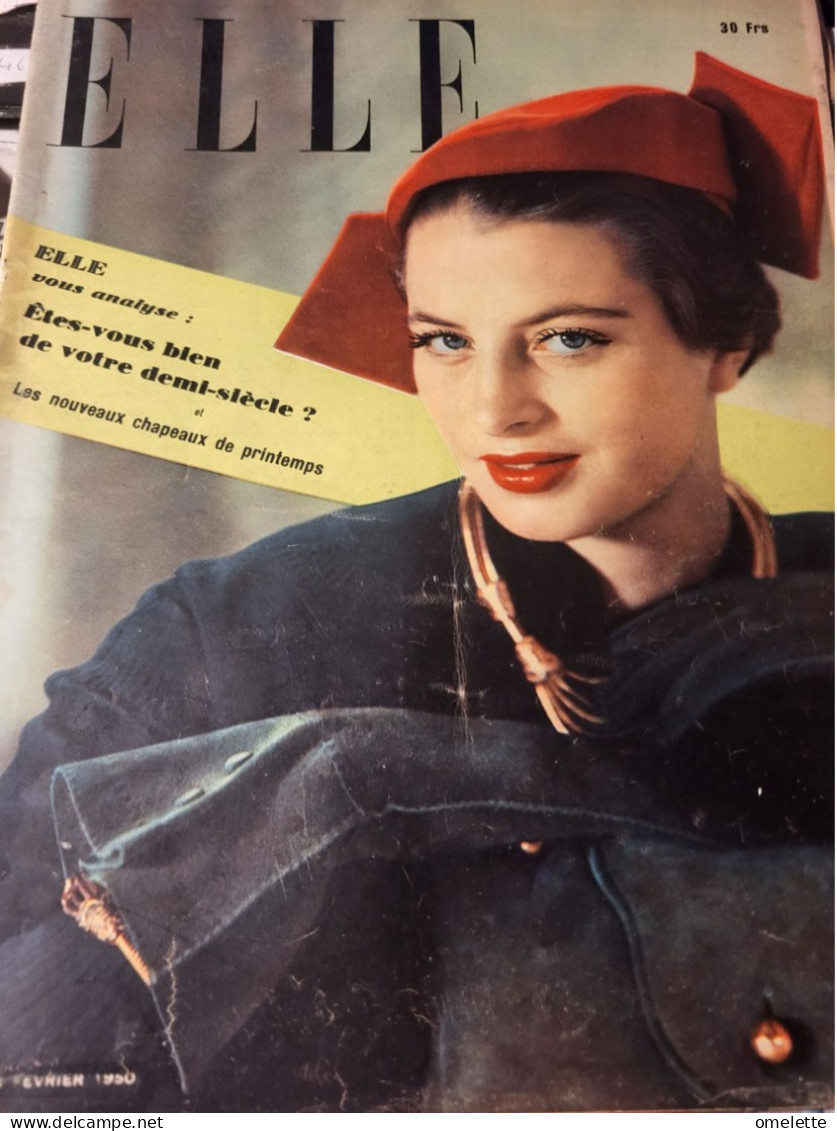 ELLE 1950 /CHAPEAUX COUPS DE TETE /SKI EQUIPE FRANCAISE FEMININE - Mode