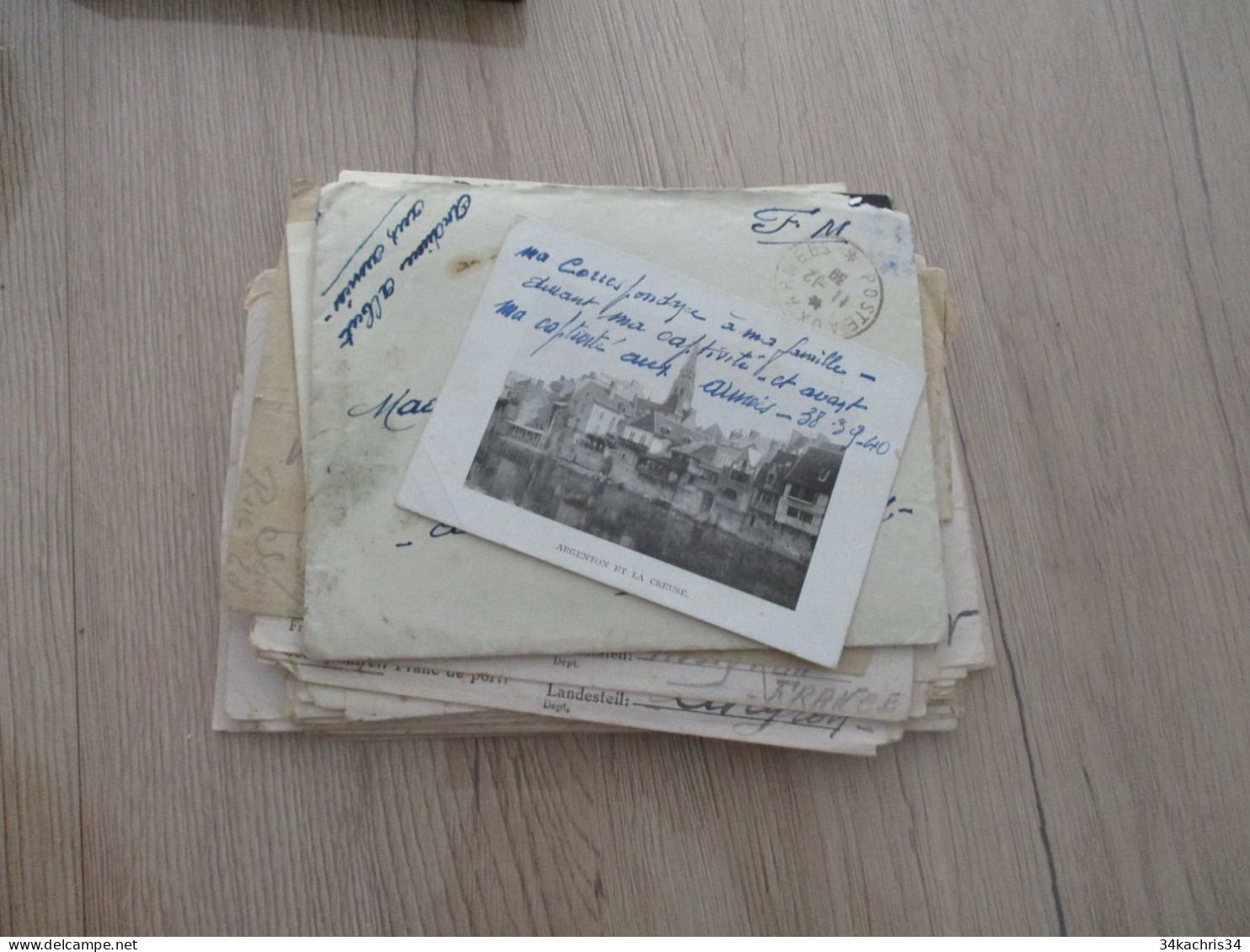 Guerre 39/45 et avant prisonnier de Guerre1e/t2ème Kommando Poméranie Karolinestal archive75 photo Carte photo 50 lettre