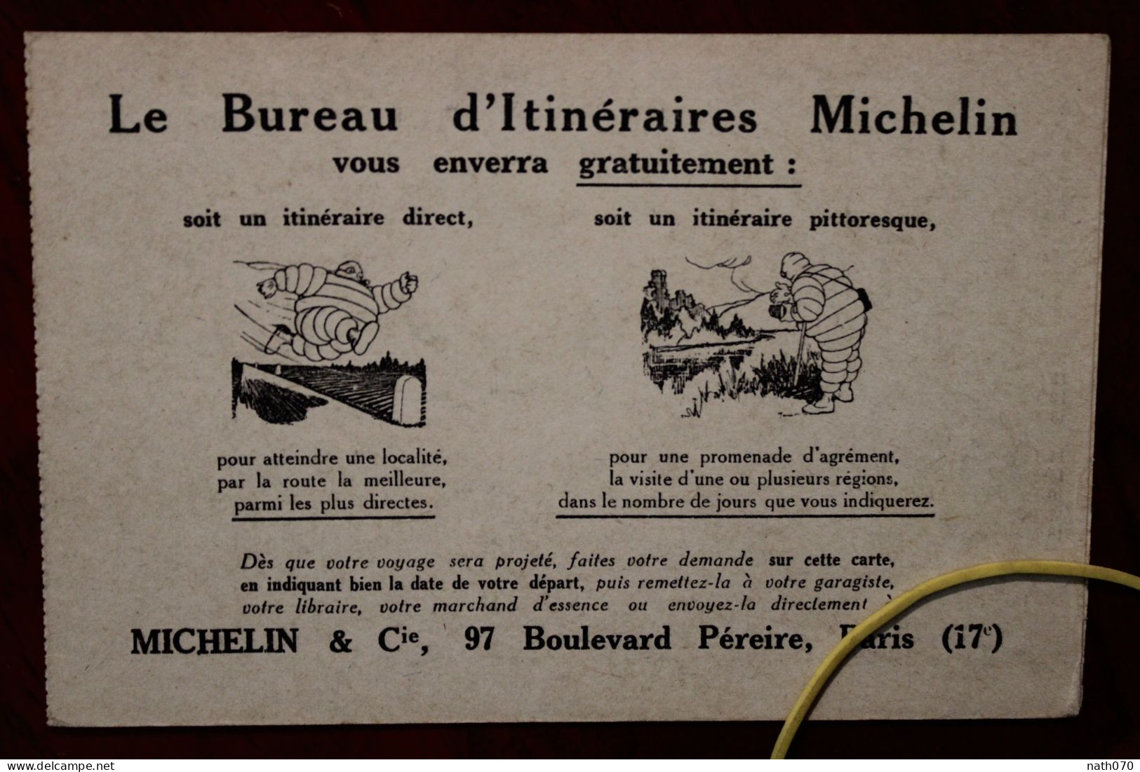 1920's CPA Ak Publicité Michelin Pub Illustrateur Voiture Pneus - Pubblicitari