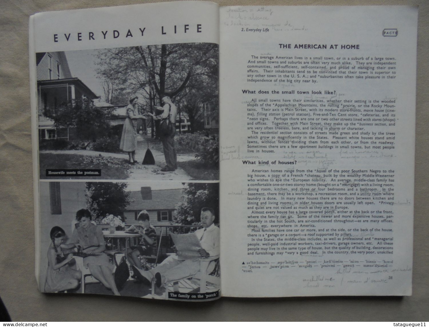 Ancien - Livre La Vie En Amérique Classes De 1ère Ou Terminales Hachette 1957 - Sociology/ Anthropology