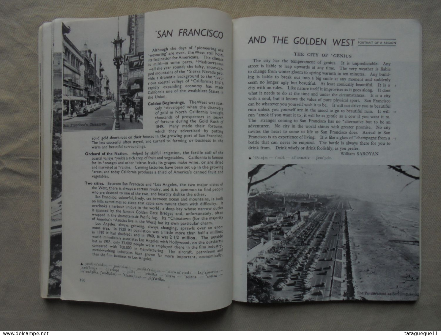 Ancien - Livre La Vie en Amérique Classes de 1ère ou Terminales Hachette 1957