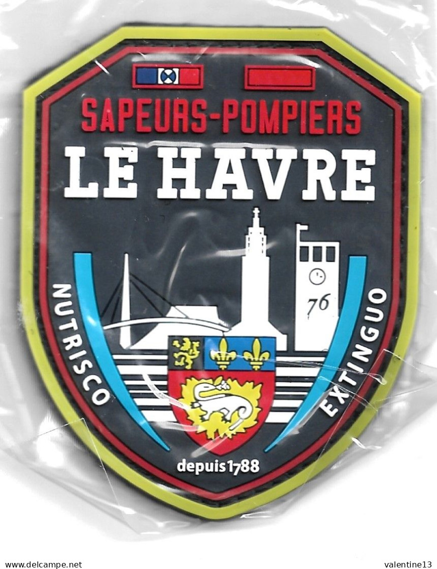 ECUSSON PVC SAPEURS POMPIERS LE HAVRE 76 - Bomberos