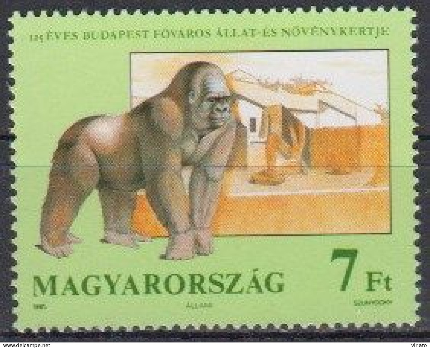 Hungary 1991 (Mi 4136A) - Gorilla (Gorilla Sp.) - Gorilas