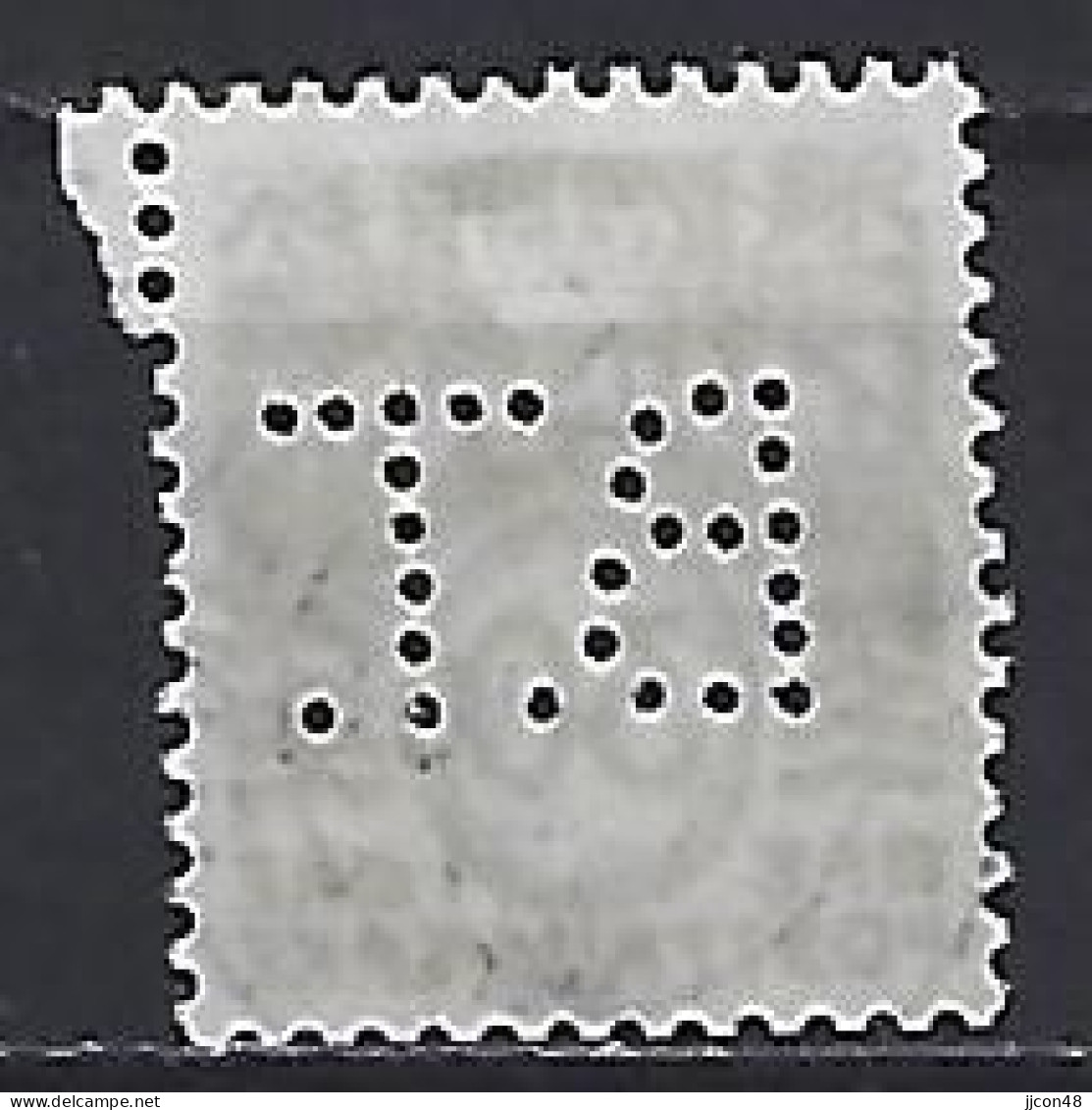 Denmark 1967  Wavy Lines (o) Mi.456 (perfin B.T.) - Oblitérés