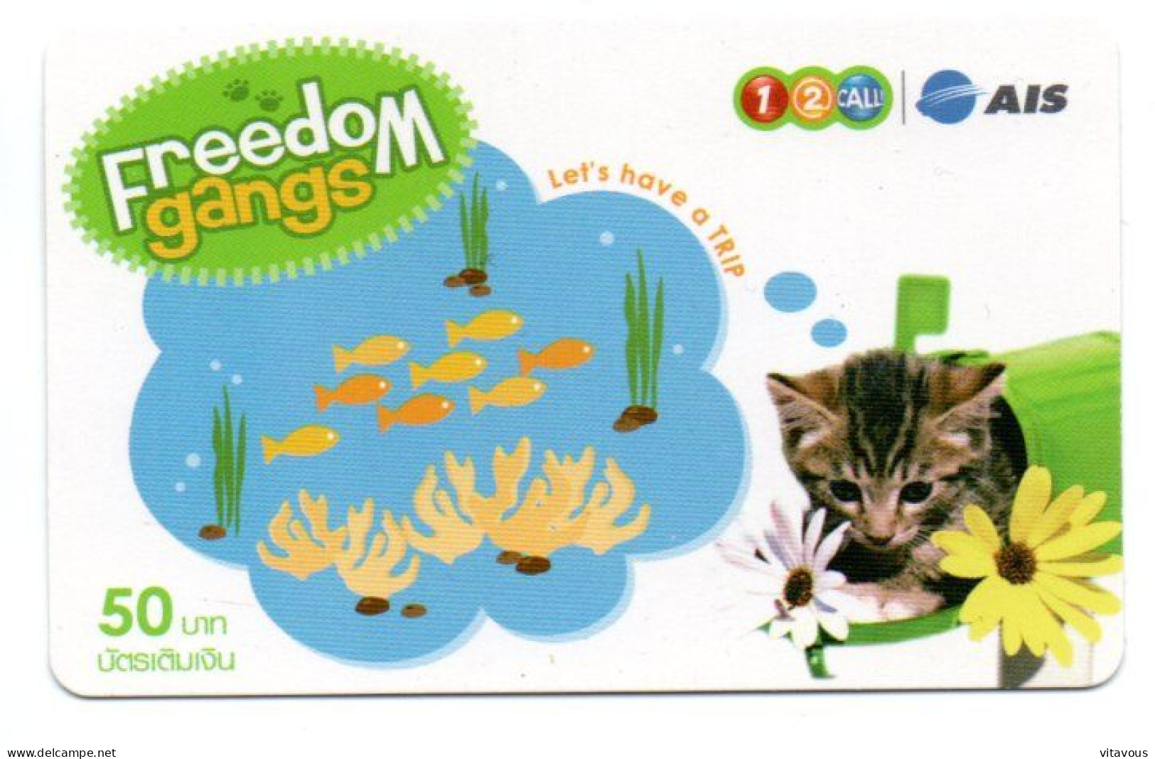 CHAT CAT Carte Prépayée Thaïlande  Card  (R 766) - Thaïland