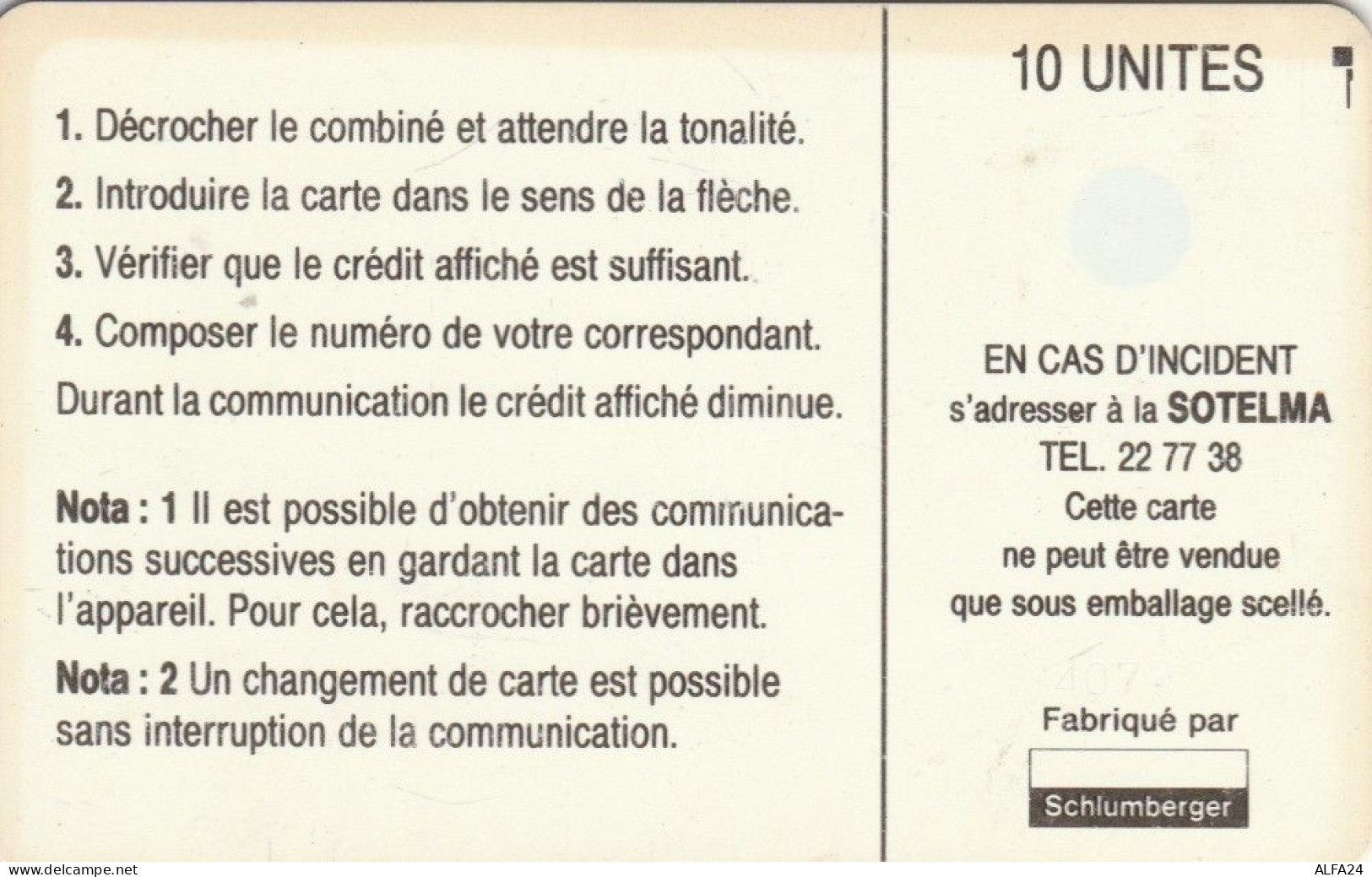 PHONE CARD MALI (E47.17.8 - Mali