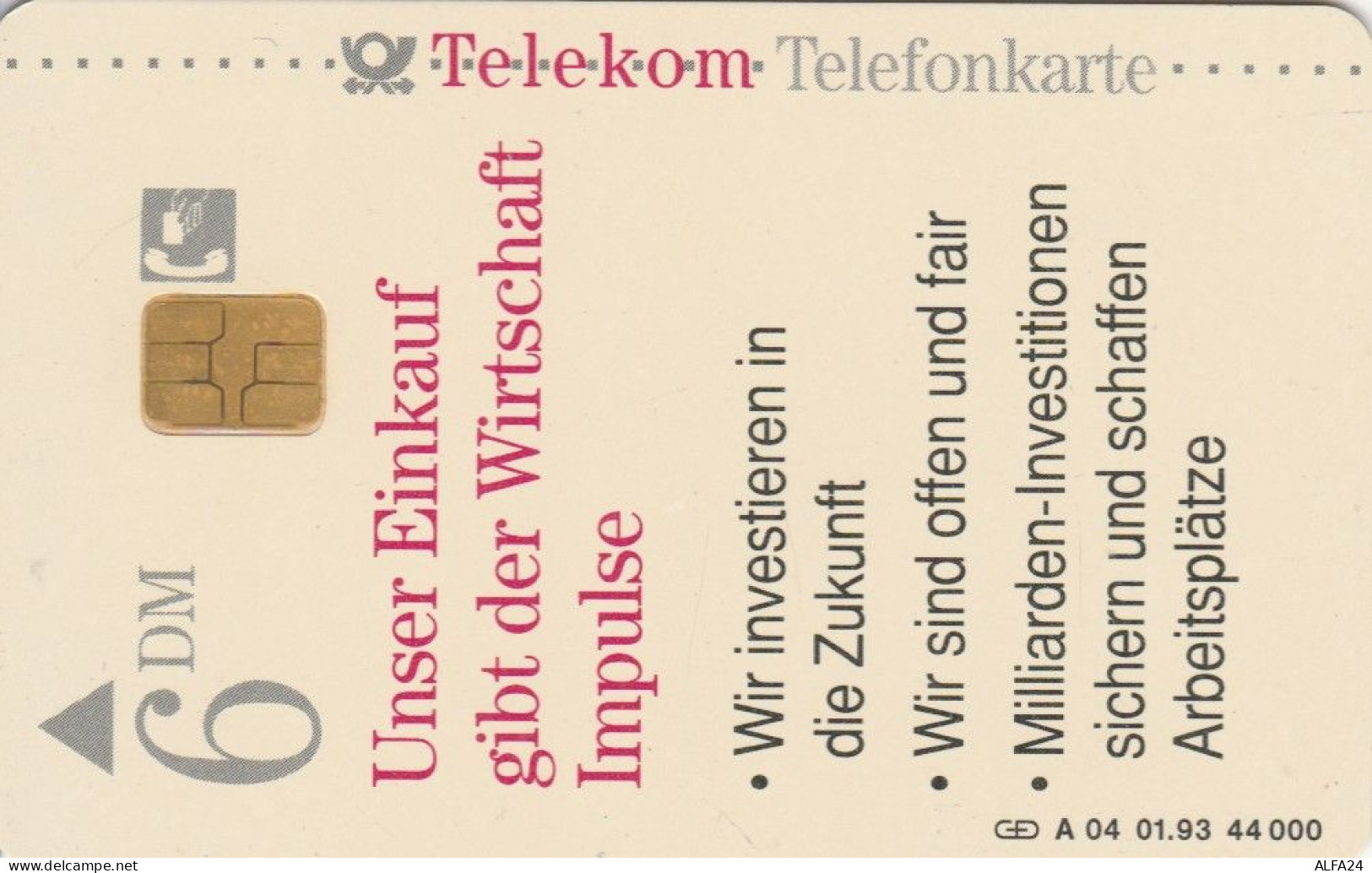 PHONE CARD GERMANIA SERIE A (E47.8.1 - A + AD-Series : Publicitaires - D. Telekom AG