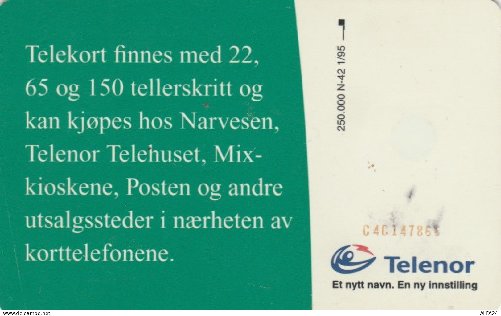 PHONE CARD NORVEGIA (E46.14.3 - Norwegen