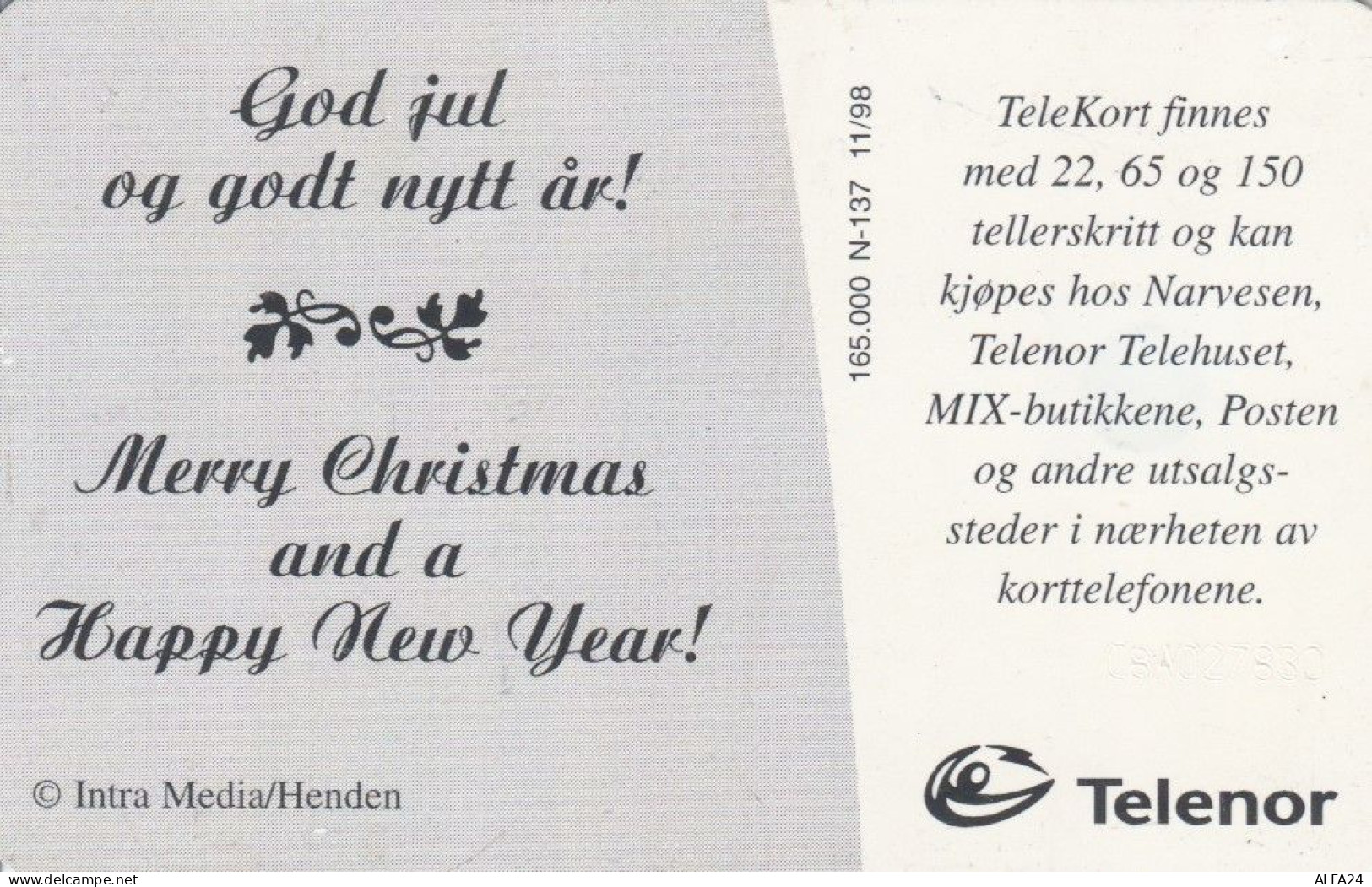 PHONE CARD NORVEGIA (E46.13.8 - Norwegen