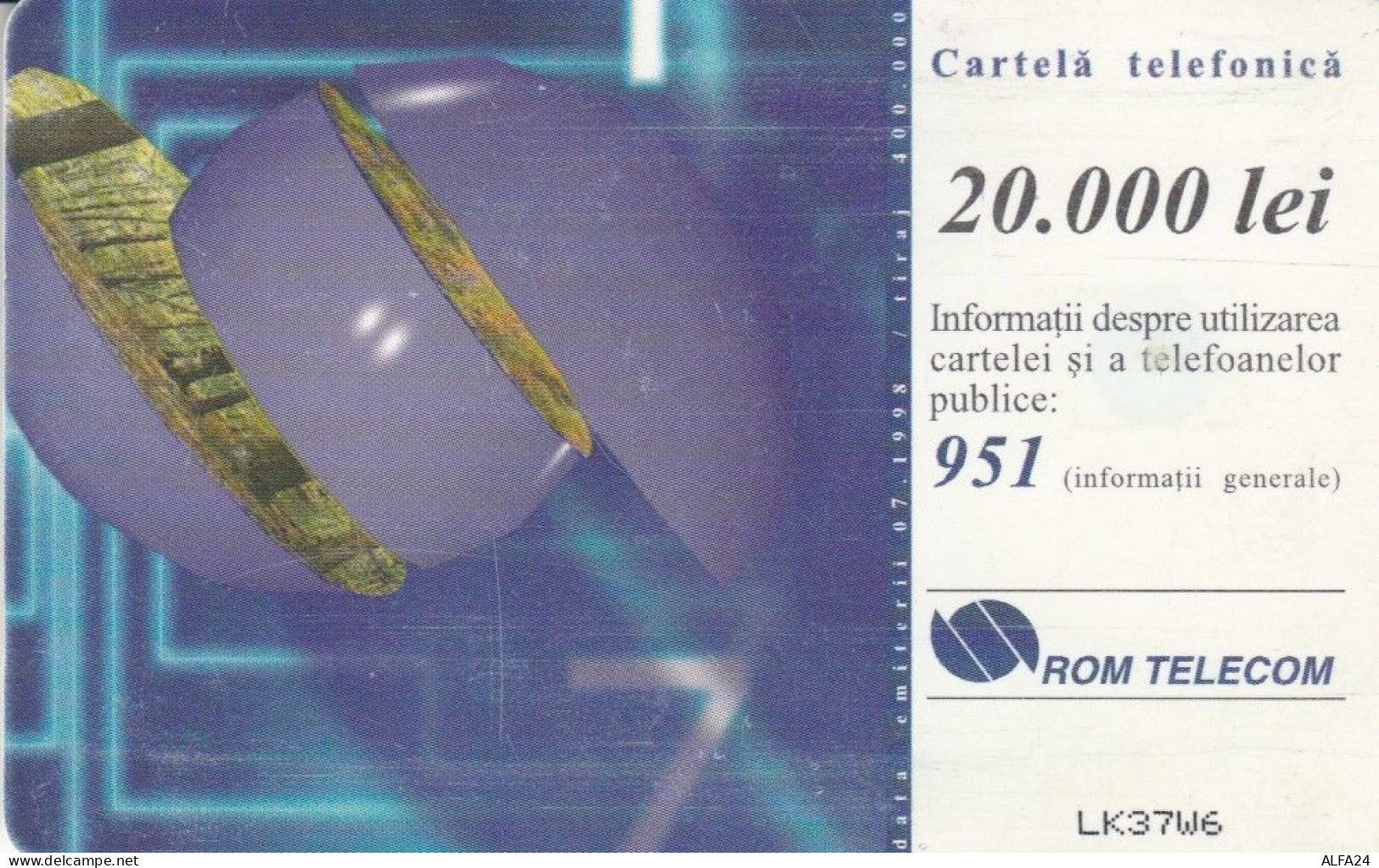 PHONE CARD ROMANIA (E44.18.7 - Rumänien