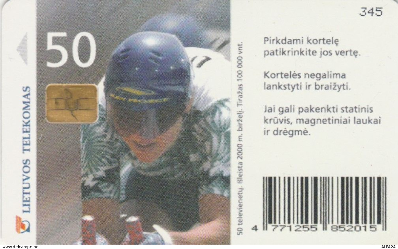 PHONE CARD LITUANIA (E43.63.8 - Litauen