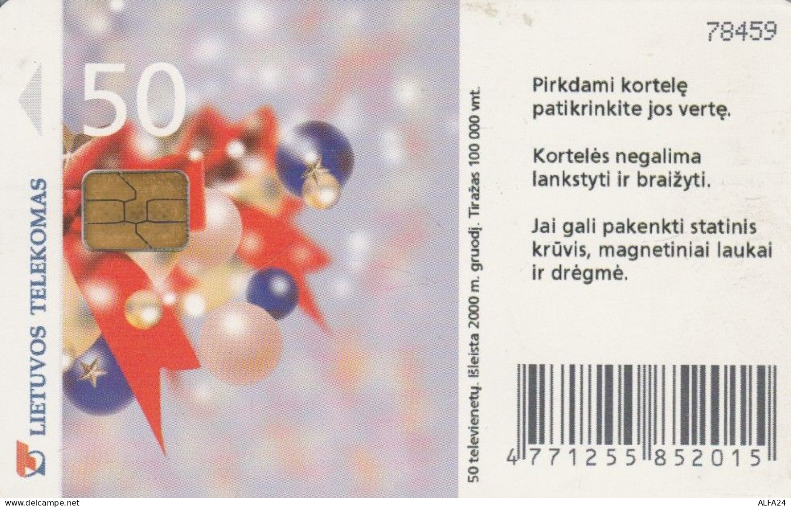 PHONE CARD LITUANIA (E43.63.6 - Lituanie