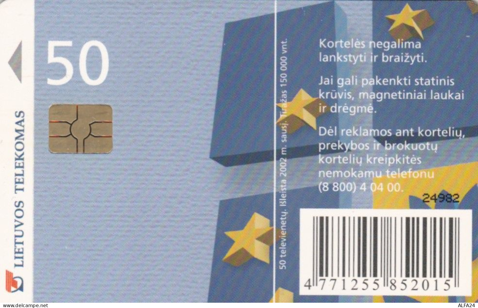 PHONE CARD LITUANIA (E43.61.5 - Lituanie