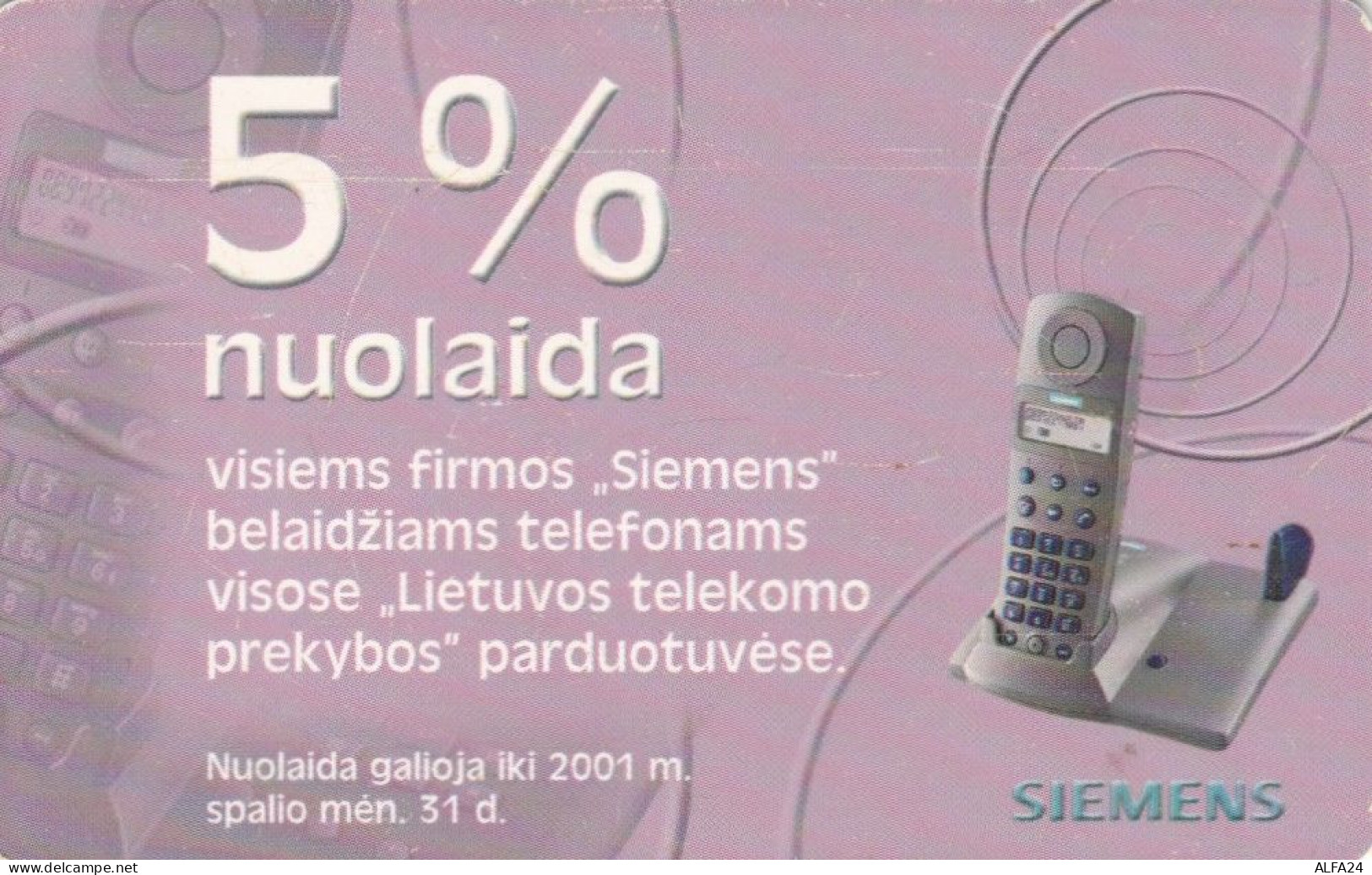 PHONE CARD LITUANIA (E43.55.6 - Lituanie