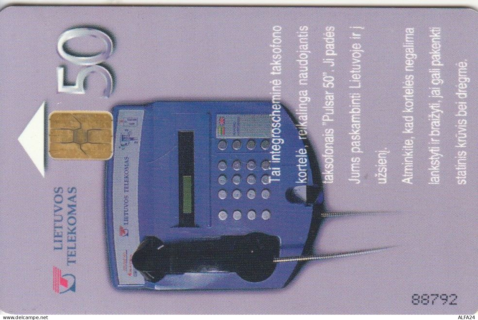 PHONE CARD LITUANIA (E43.50.7 - Lituanie