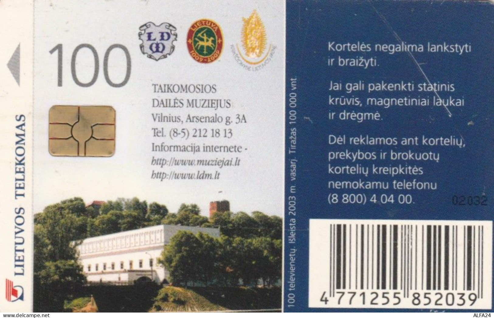 PHONE CARD LITUANIA (E43.50.4 - Litouwen