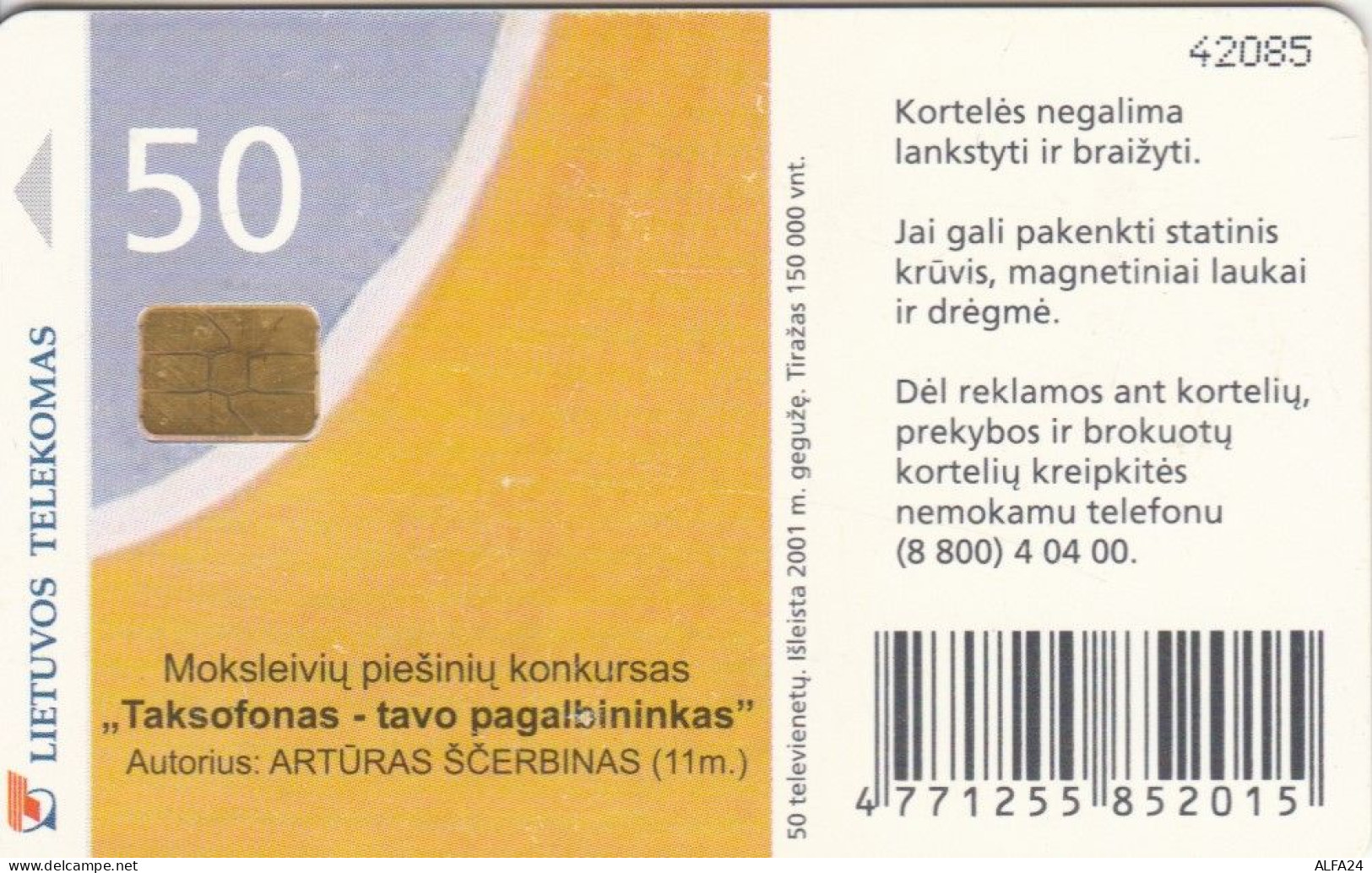 PHONE CARD LITUANIA (E43.51.3 - Litouwen