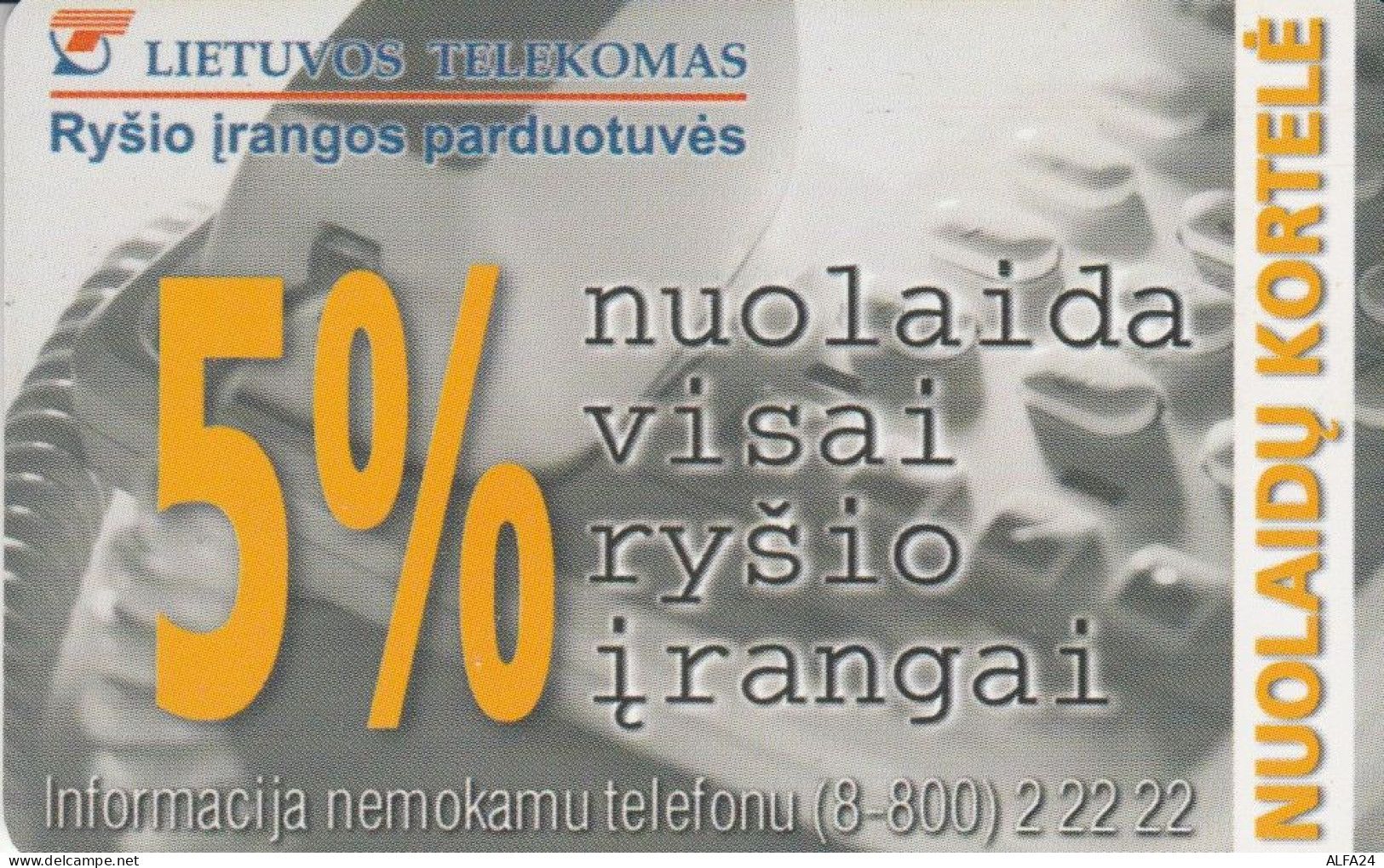 PHONE CARD LITUANIA (E43.44.6 - Litauen