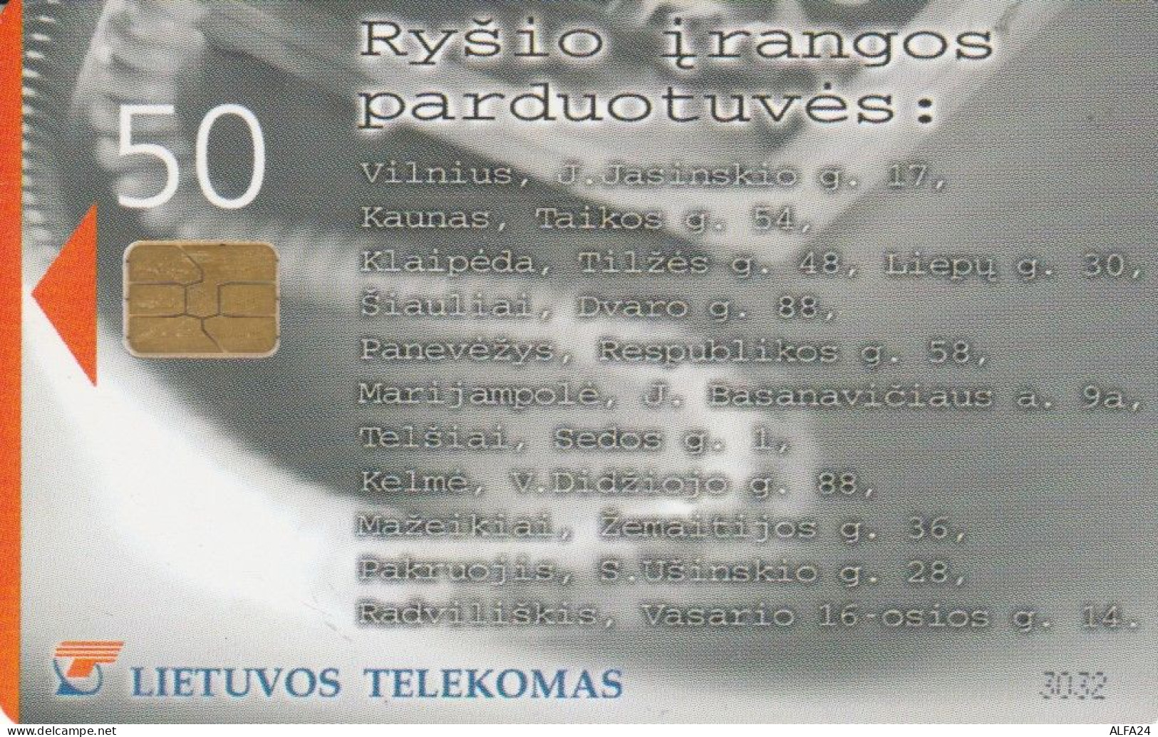 PHONE CARD LITUANIA (E43.44.6 - Lithuania