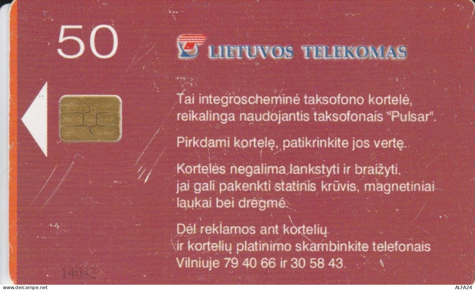 PHONE CARD LITUANIA (E43.44.2 - Lituania