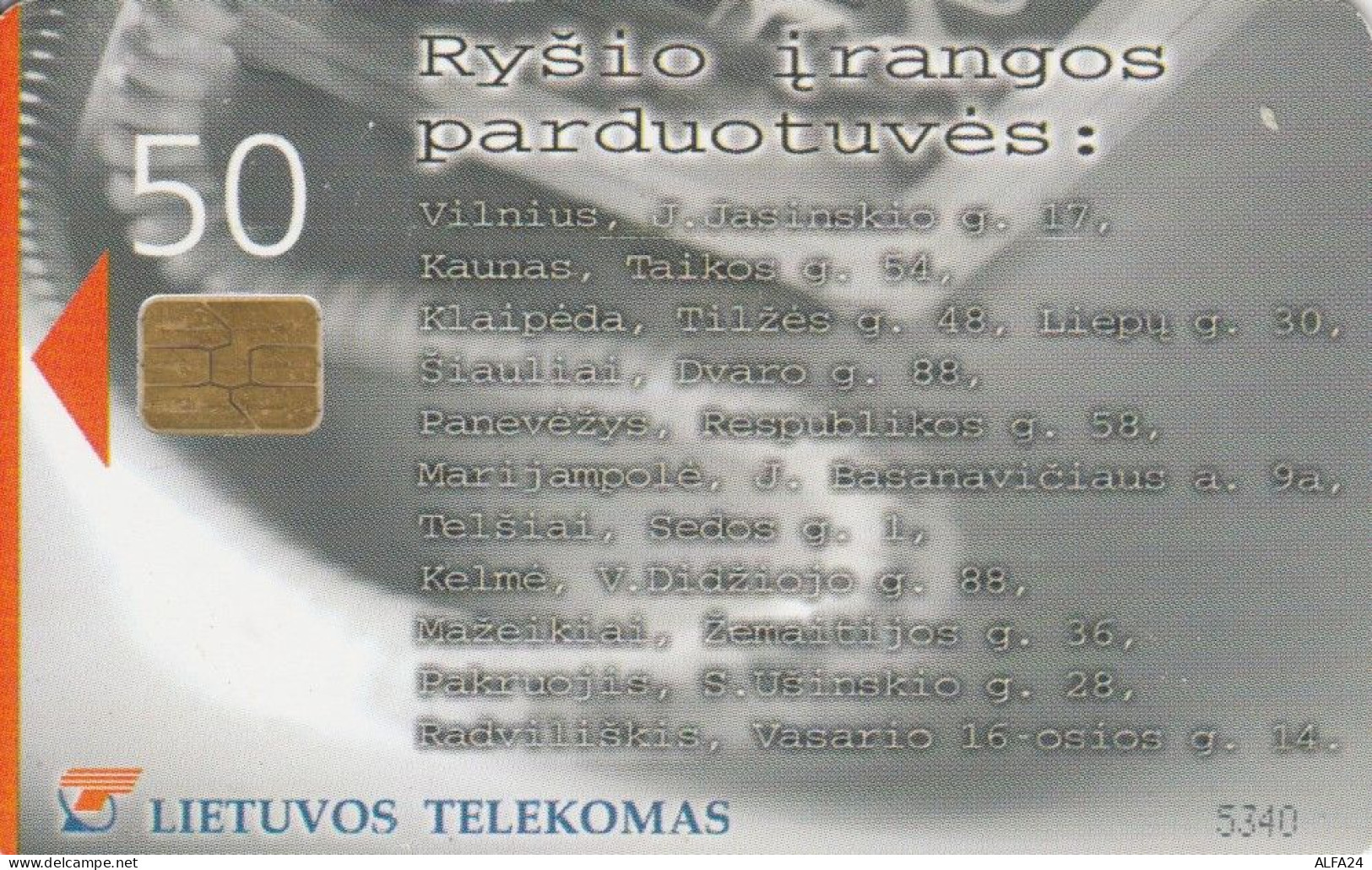 PHONE CARD LITUANIA (E43.43.2 - Lituanie